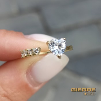Plac gold white zircon